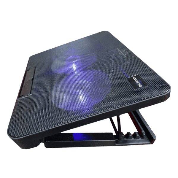 Laptop Cooling Pad N99 — Dual Fan | Adjustable Stand | Blue LED | Up to 17"